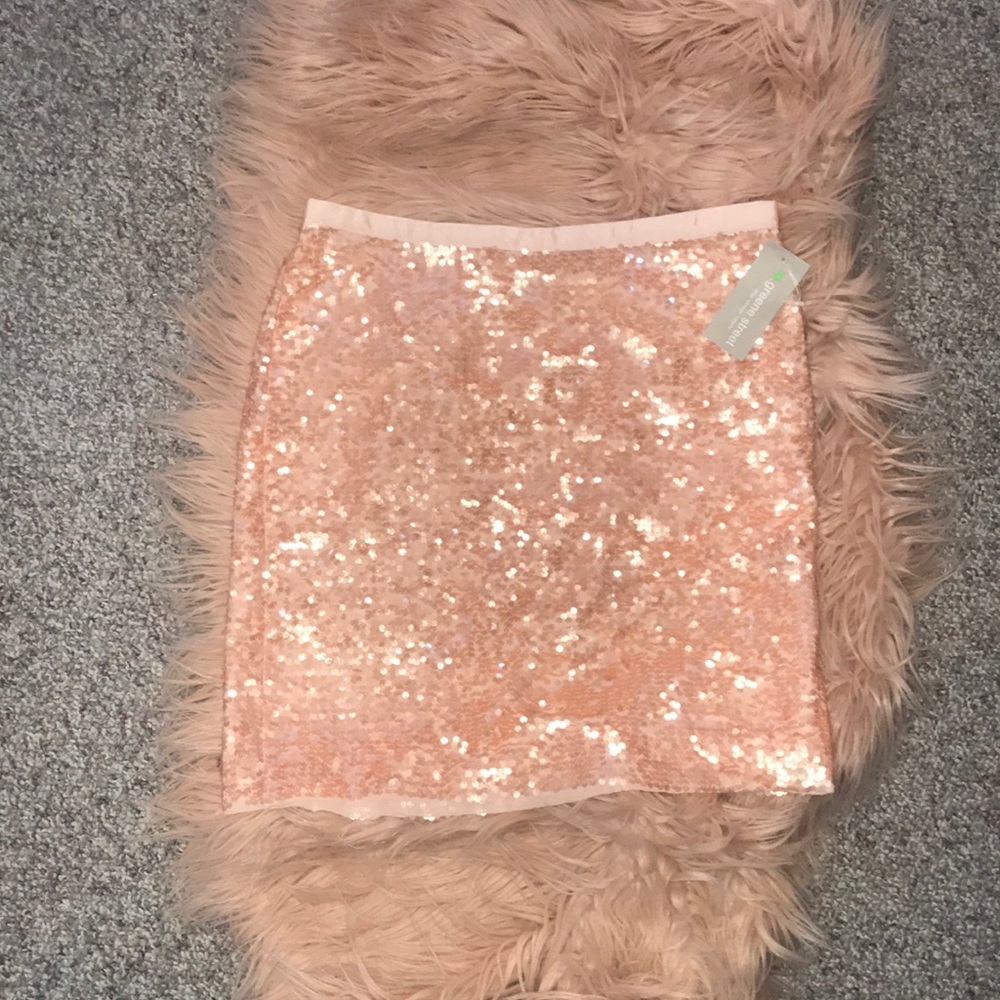 LOFT Pink Sequin Mini Skirt!